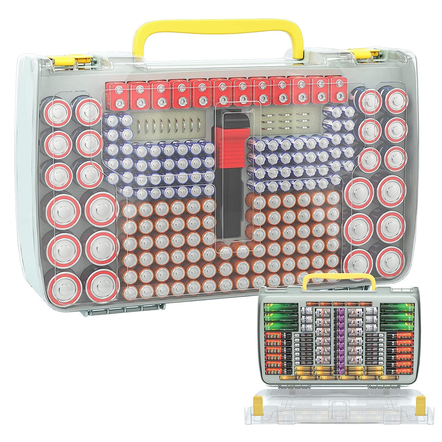 Battery Daddy 180 Batteries Organiser Storage Box Case Bag with Battery  Tester