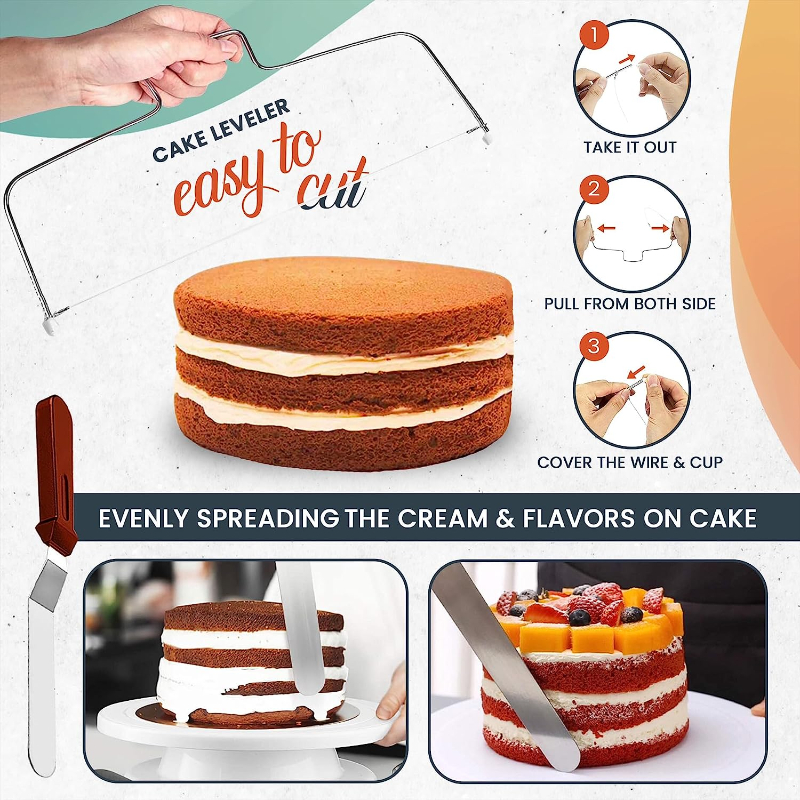 RFAQK 10 Inch Springform Cake Pan-Nonstick Baking Set with Removable  Bottom,Leakproof Cheesecake Pan with 30Pcs Parchment Papers,(E-Book  Included)