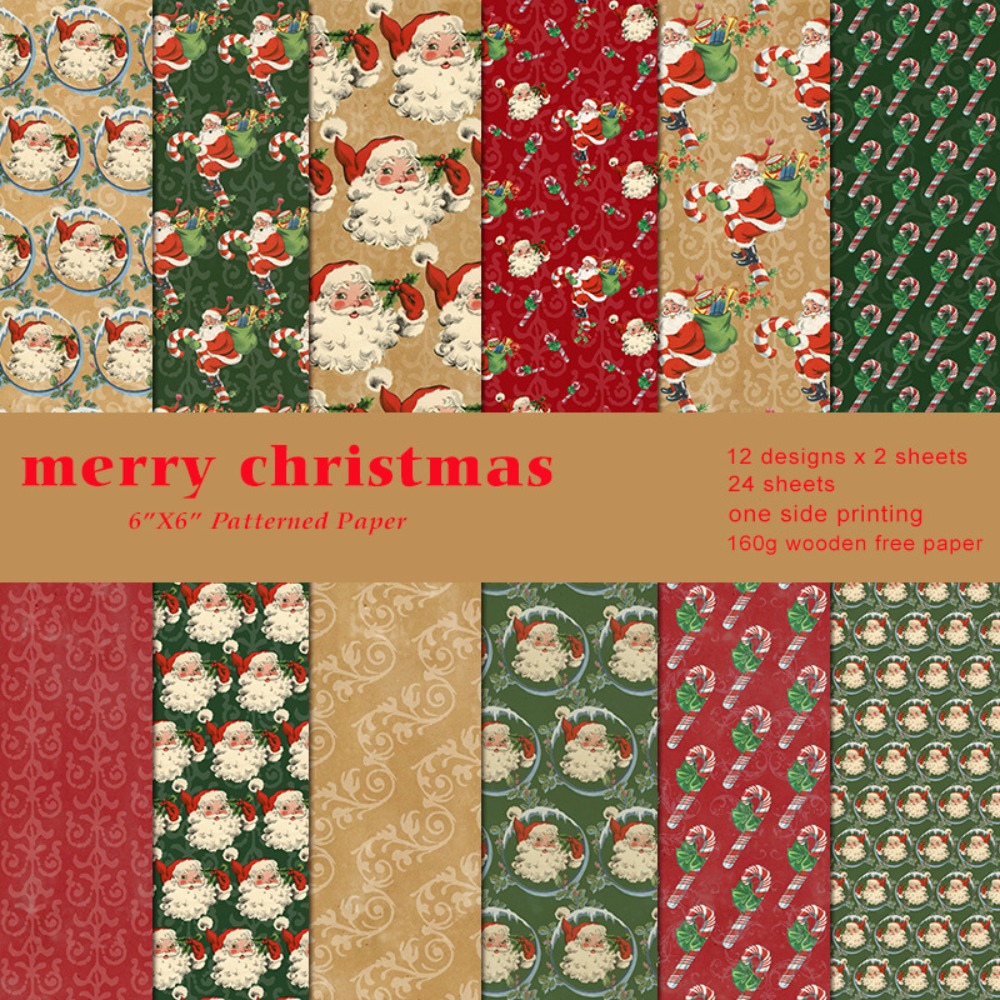 Diy Handmade Vintage Christmas Sorting Paper Materials Paper