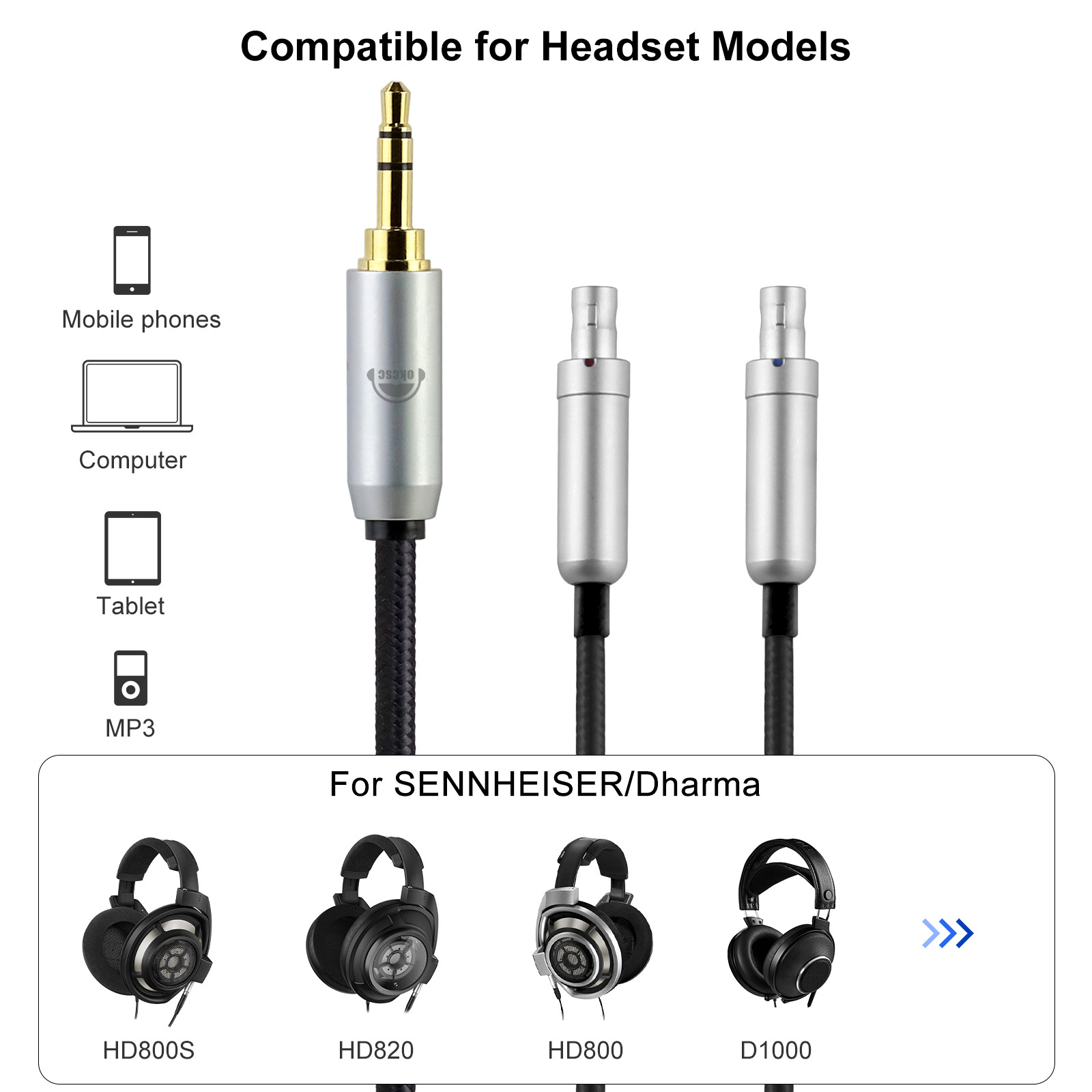 Hifi Balanced Cable For Hd800s Hd820 Hd800 - Temu