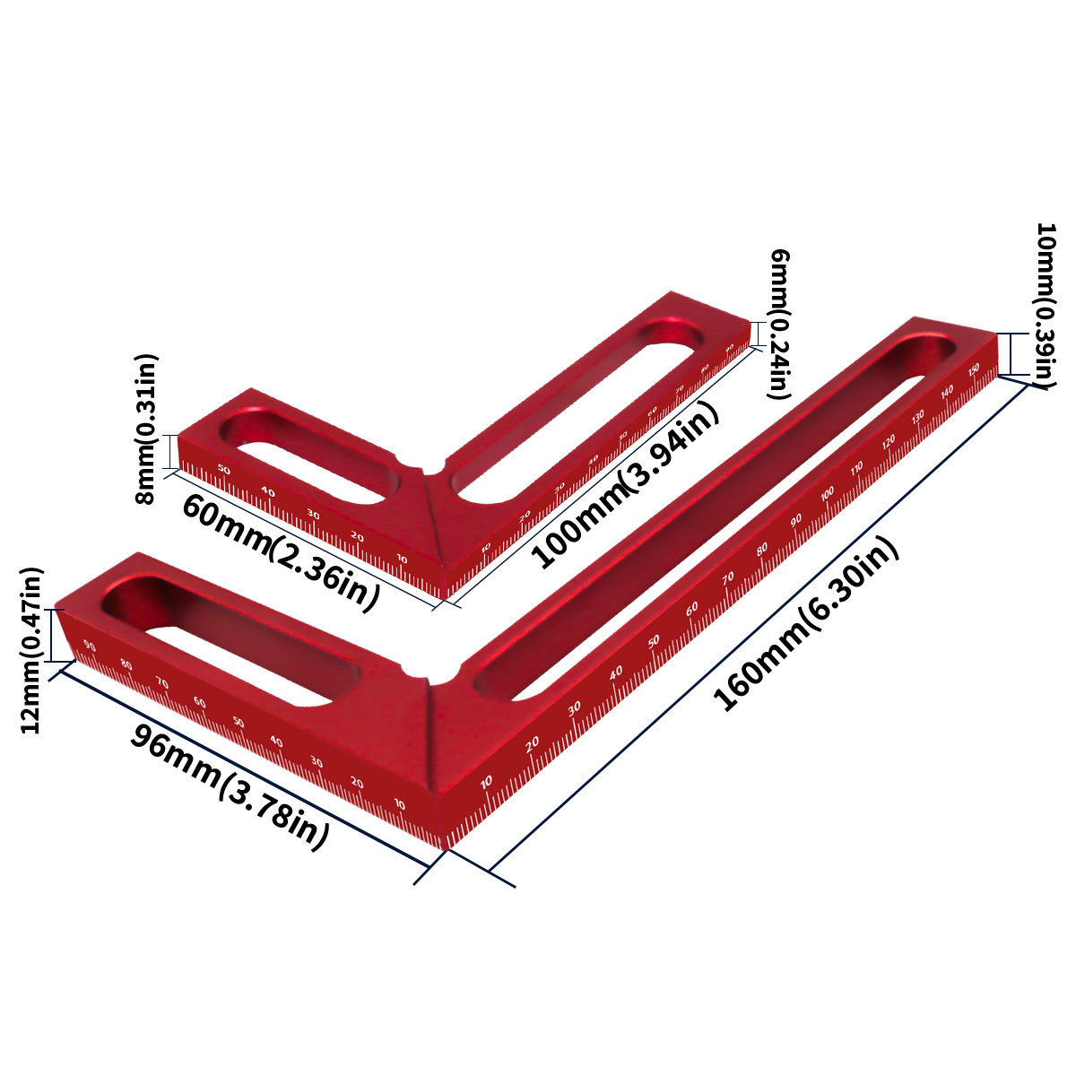 Righello pieghevole da 2m strumento da carpentiere in legno misuratore di  righello in legno a doppia faccia metrico in pollici misura per strumenti  didattici di disegno