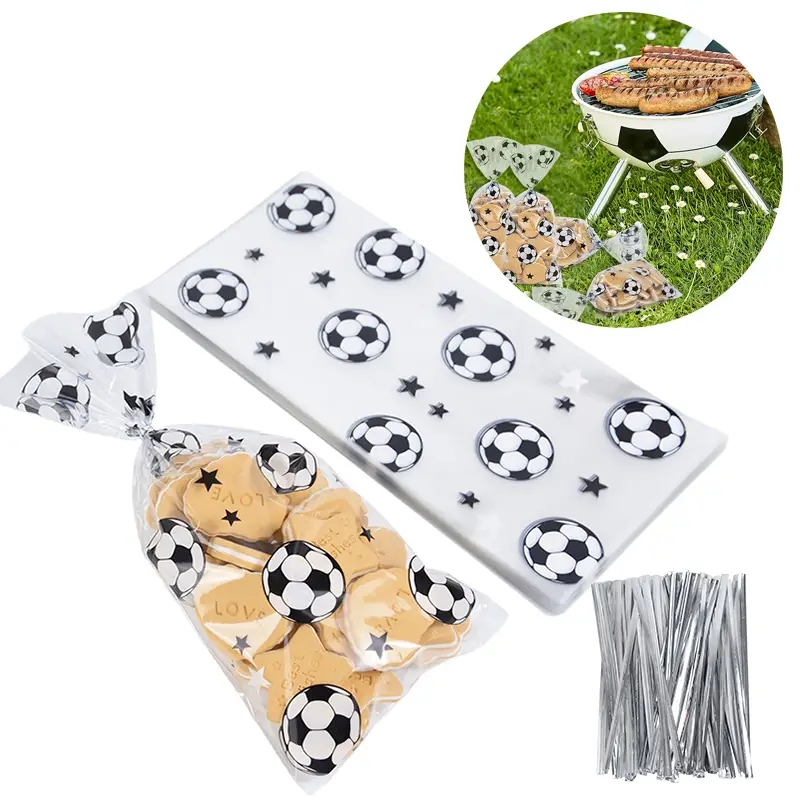 25 Pezzi Sacchetti Regalo Pallone Da Calcio, Sacchetti Delizia Per Feste  Con Caramelle Chiari In Cellophane Con Lacci, Forniture Per Feste Di  Compleanno A Tema Calcio Per Ragazzi, Bambini E Squadre, Sacchetti