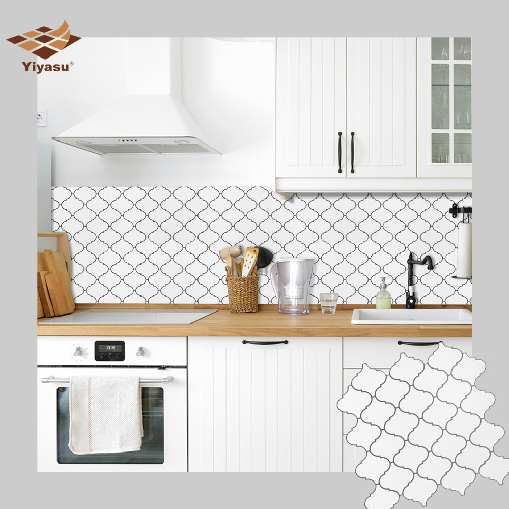 Sea Glass 3D Tile Sticker for Kitchen Splashback - Kitchen Wraps