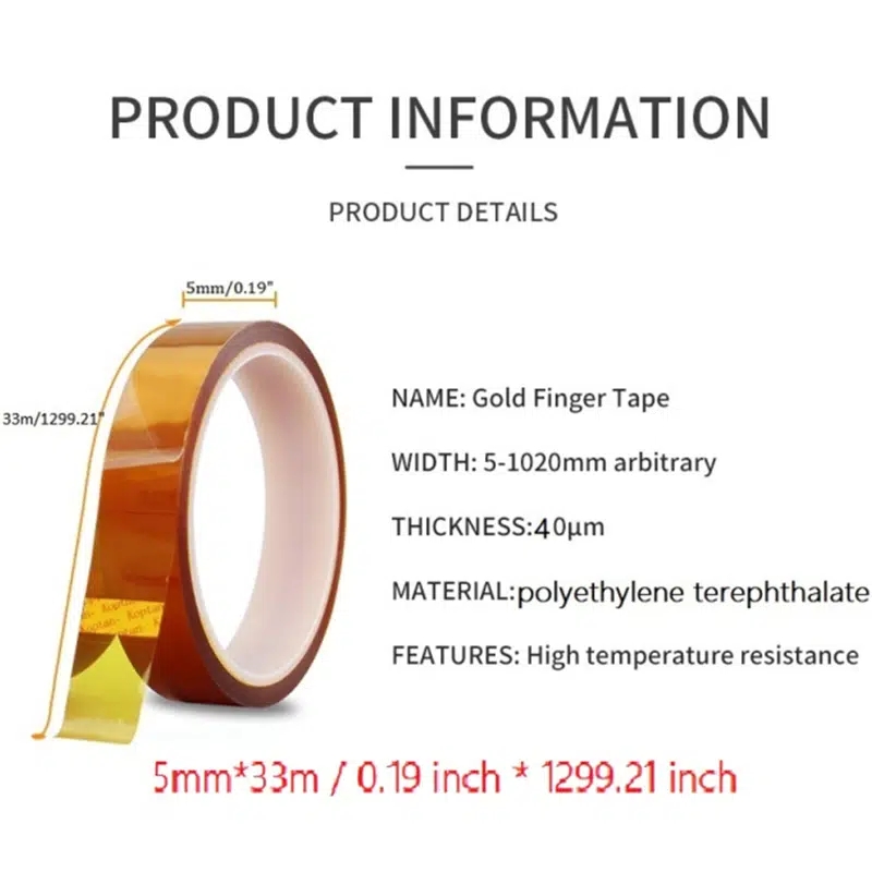 heat resistant sublimation tape for heat transfer high temperature tape for electronics masking soldering protecting circuit board for office commercial