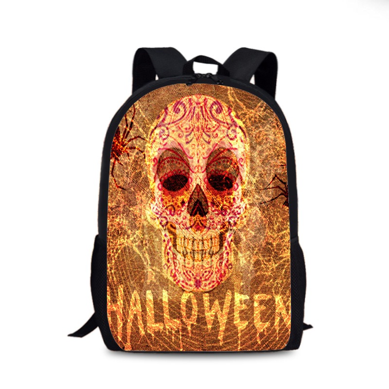 Plush Skeleton Design Backpack, Funny Gothic Halloween Rucksack, Cute  Cartoon Ghost Skull Elf Travel Bag - Temu