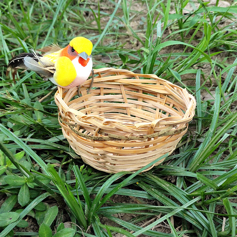 Natural Bamboo Cup Shaped Bird Nest, Bamboo Bird Breeding Nest Bed For  Budgie Parakeet Cockatiel Parakeet Conure Canary Lovebird