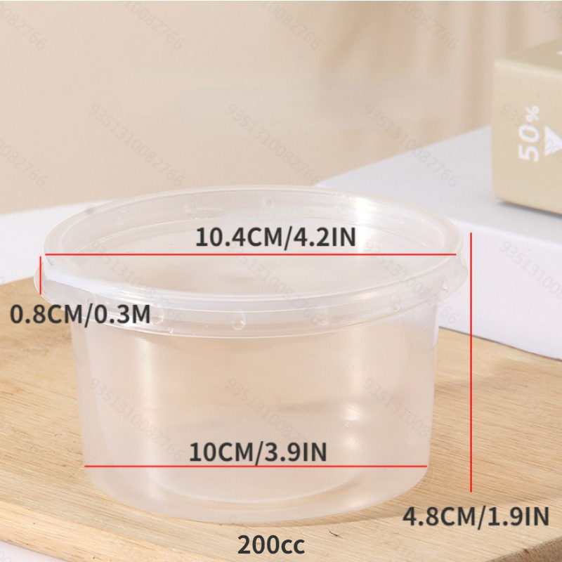 Pudding Cup Container Box w/lid