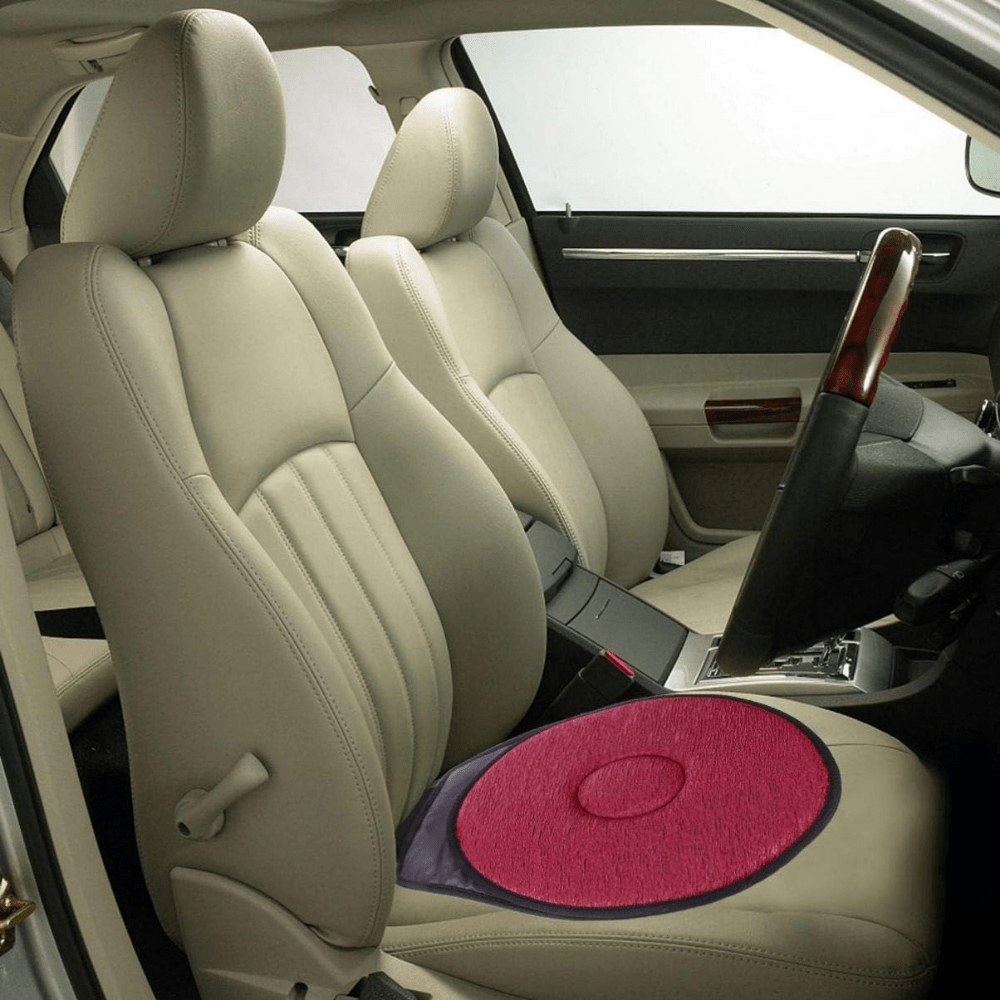 Coussin de siège pivotant pour voiture pour personnes âgées, 360