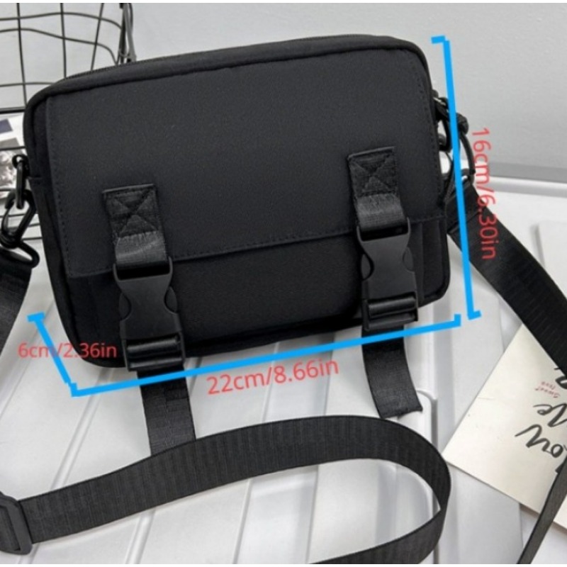 Men Nylon Waterproof Crossbody Bag Casual Travel Work Shoulder