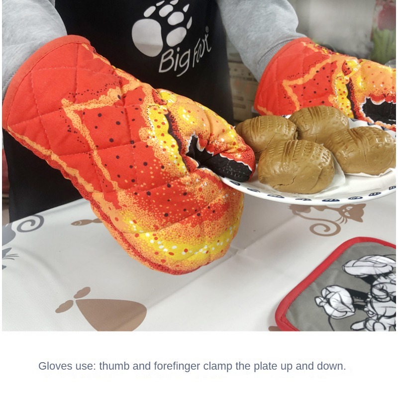 Cotton Oven Mitts Short Heat Resistant Mitts Lobster Claw - Temu