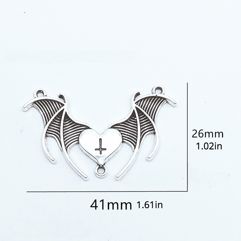 DIY Gothic Earring Making Kit, Including Bullet & Bat & Cross