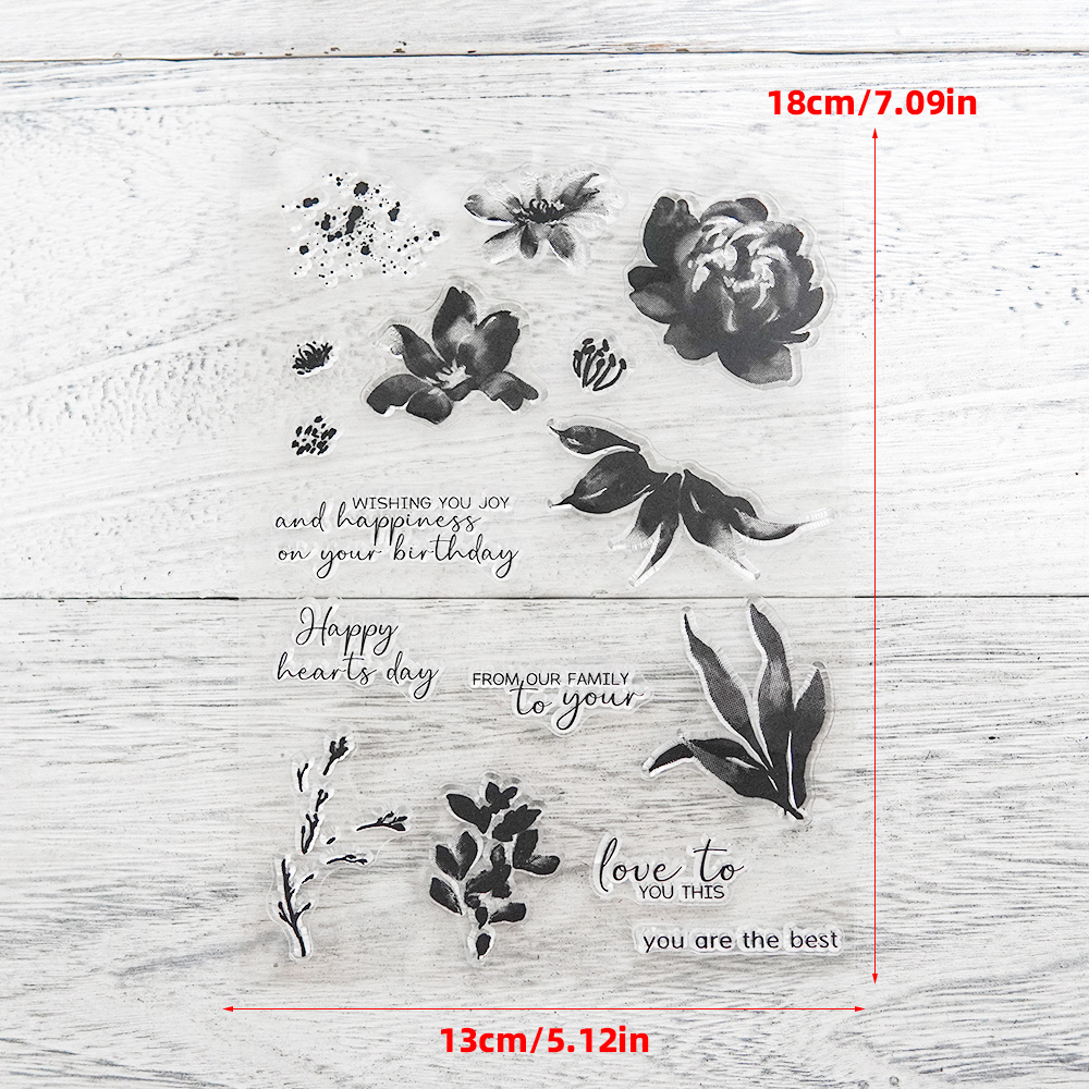 Mangocraft Original Design Painted Flowers Floral Stamps - Temu