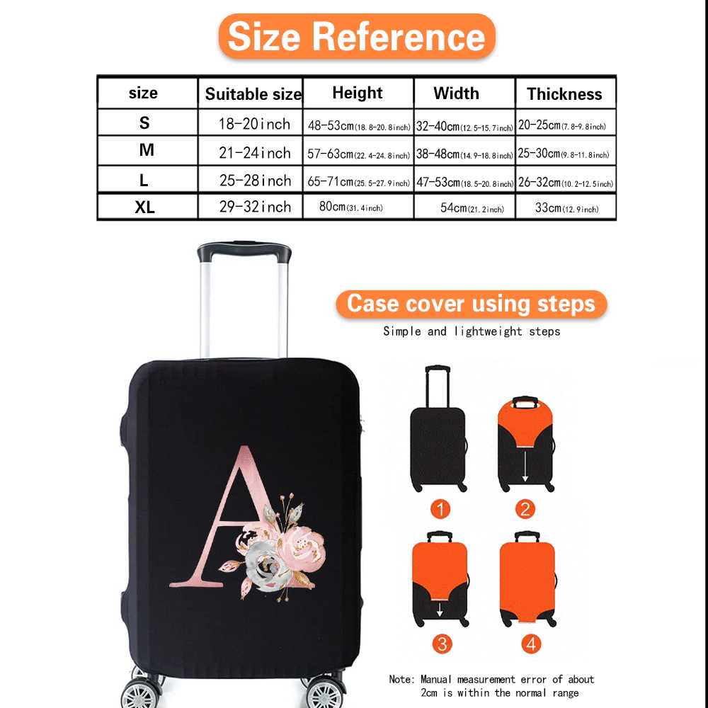 Fundas protectoras para maletas de viaje, cubierta gruesa y elástica para  equipaje de 18 a 32 pulgadas, 262