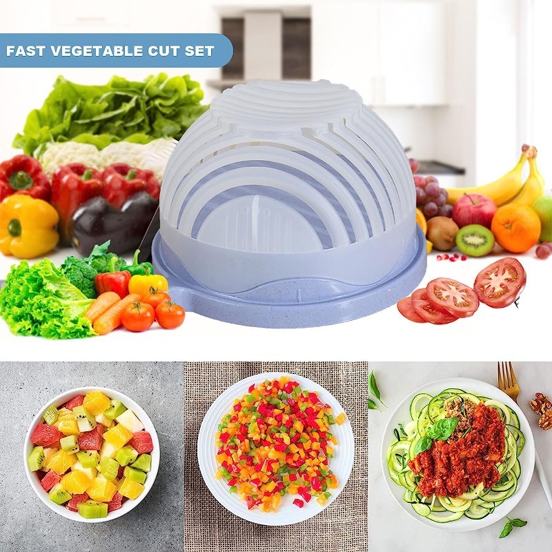 Creative Snap Salad Cutterbowl Veggie Choppers Dicers Non-Toxic