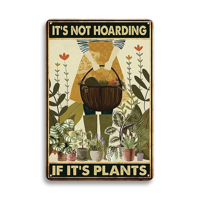 Garden Tin Sign Vintage Plants Wall Poster 's Hoarding 's - Temu