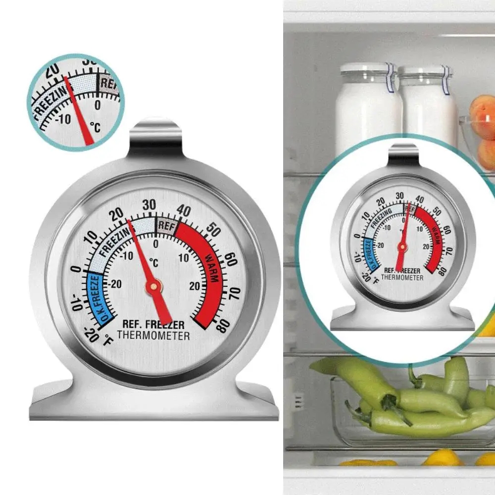 Mini Fridge Thermometer, Refrigerator Thermometer, Stainless Steel Mini Fridge  Thermometer, High Accuracy Refrigerator Freezer Thermometer, Fridge  Thermometer For Home Kitchen, -30 To 30°c, Kitchen Accessaries - Temu