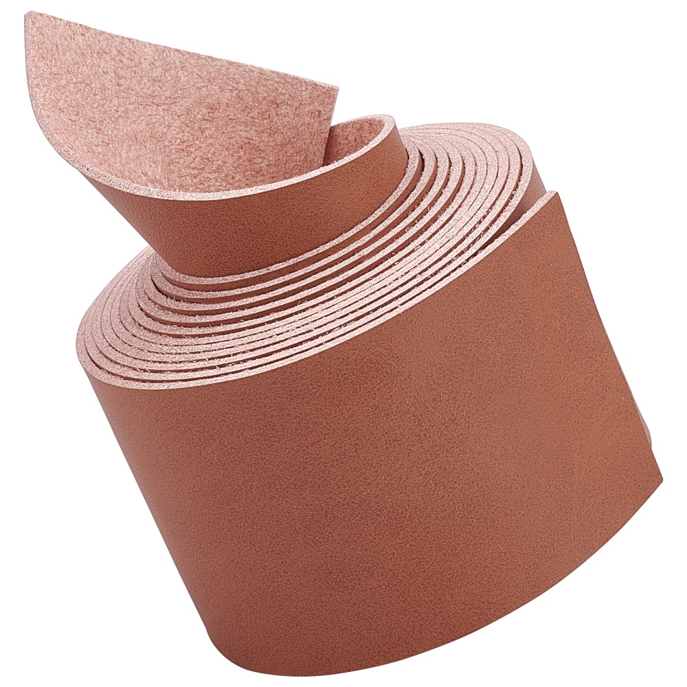 Full Grain Pu Leather Straps Width Length Single Sided Pu - Temu