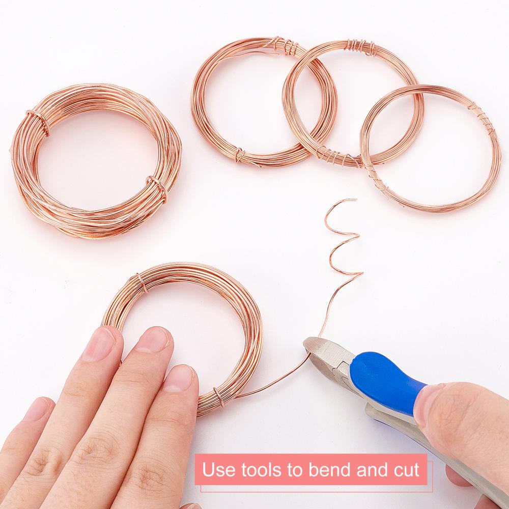 9 Pack Jewelry Wire 20 Gauge 24 Gauge 26 Gauge Craft Jewelry Wire Jewelry  Making Supplies Bendable Wire Copper Beading Wire for Jewelry Making with