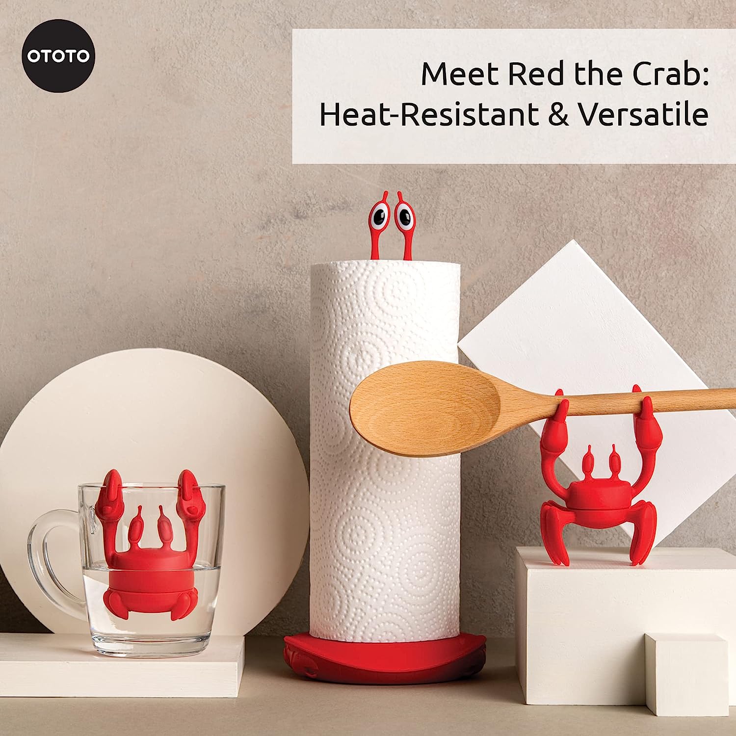Red Crab Silicone Utensil Rest Kitchen Gifts Silicone Spoon - Temu