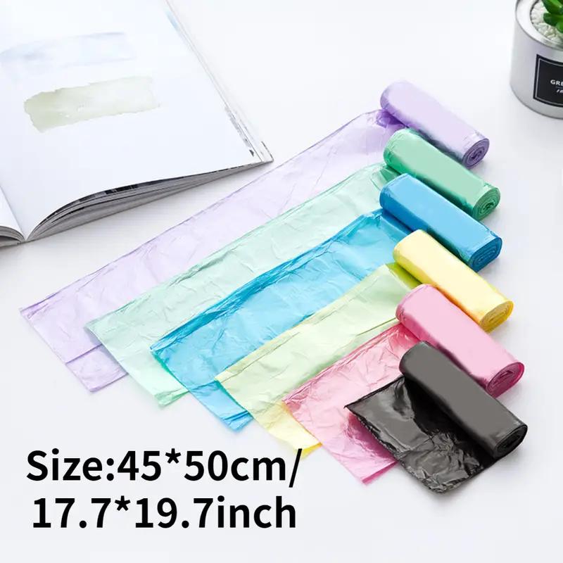 6 Colors Household 5 Rolls Disposable Rubbish Bin Liner Plastic Garbage Bag  Roll Cover Home Waste Trash Storage Container Bags