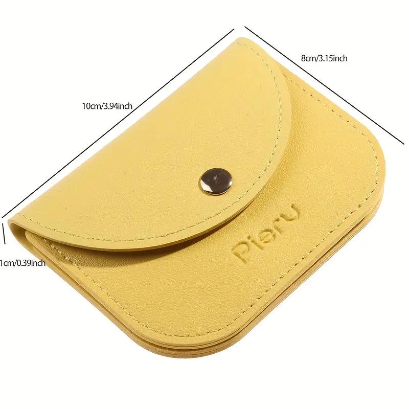 Organ Business Card Holder Wallet for Women Girls PU Leather Double Layer  Hasp Coin Purses Female Short Wallets Clutch Money Bag