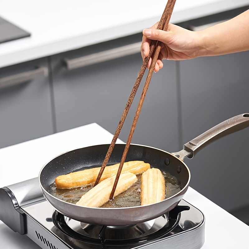 13,5-inch Wooden Wok Lid with Carbonized Finish