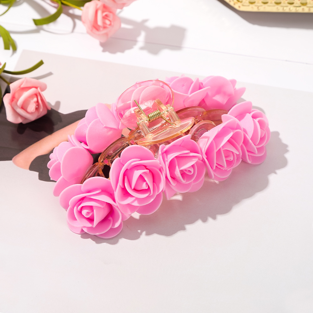 Stylische Schaumstoff-Haarklammern & Haarspangen – Set Mit 2 Stück In Weiß & Rosa, Je 7 Cm