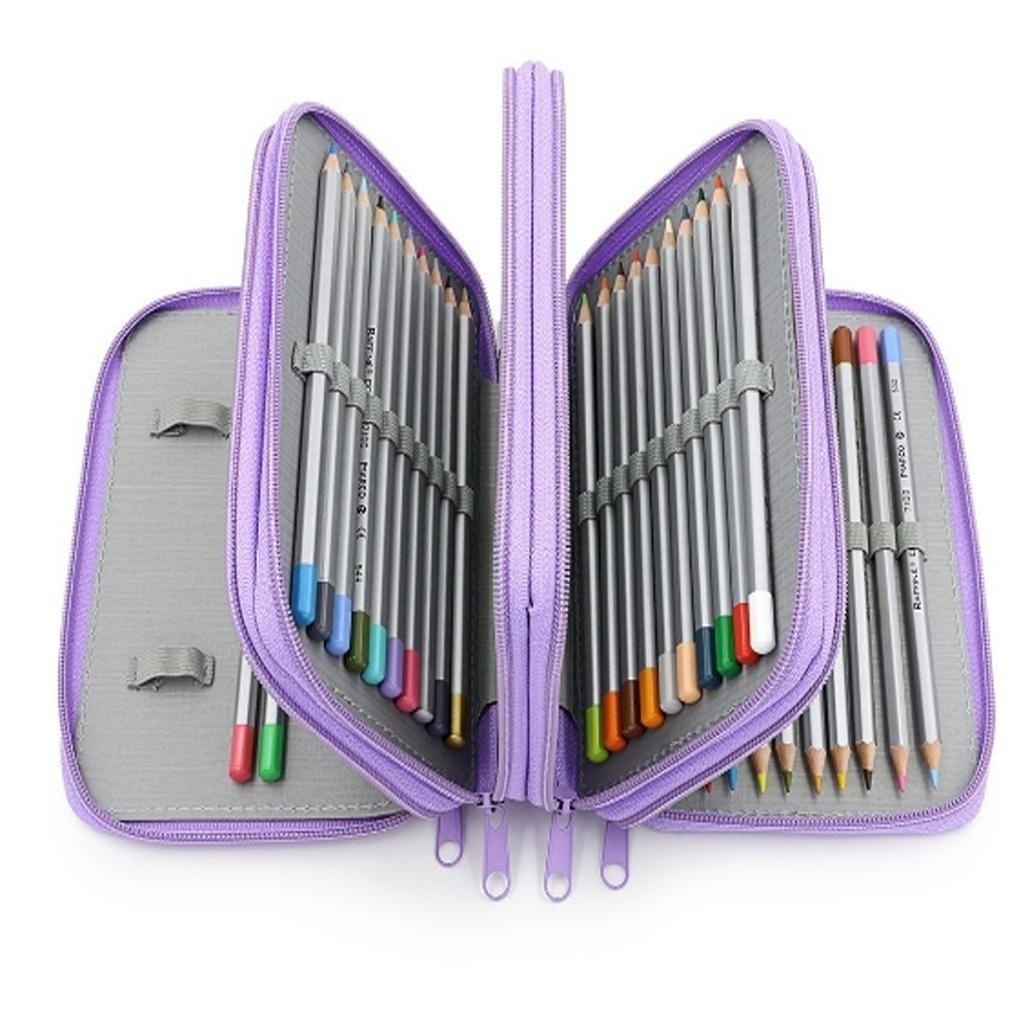 4 layer 72 hole Pencil Case Painting Storage Stationery - Temu