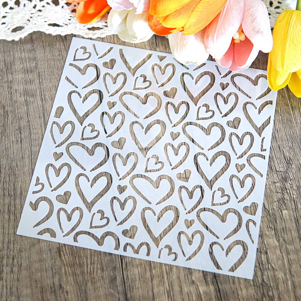 1pc Valentine's Day Cookie Stencil 25 Patterns Craft Stencil