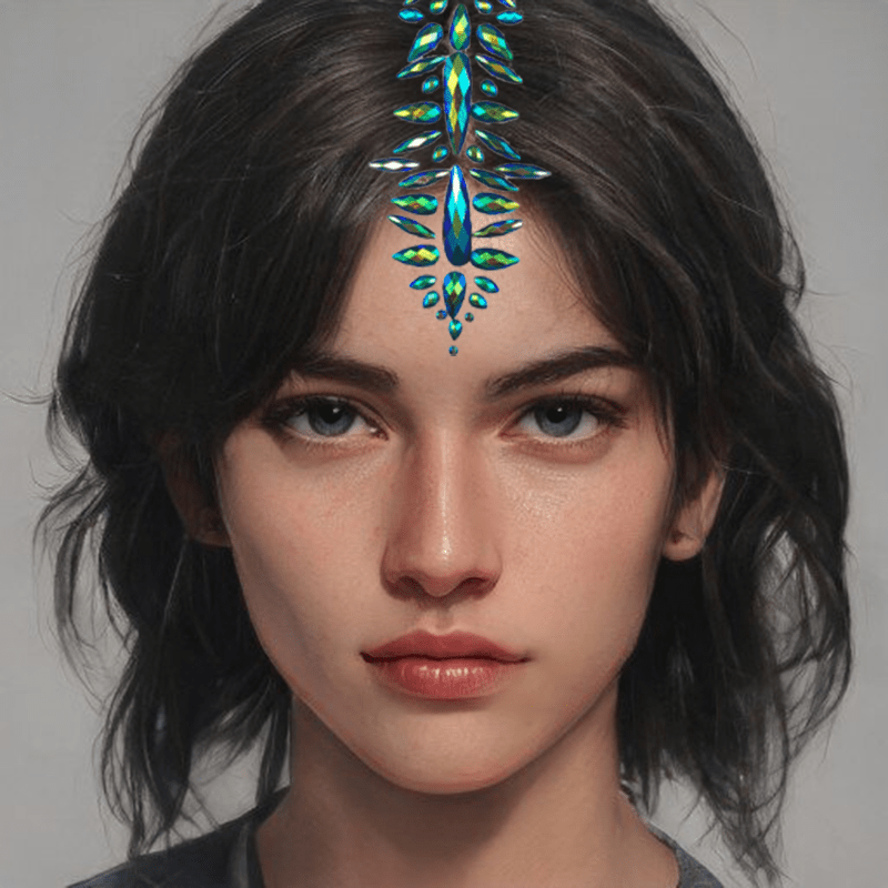 3D Herz Stern Gesicht Aufkleber Dekoration Frauen Schönheit Make-Up Körper ∑