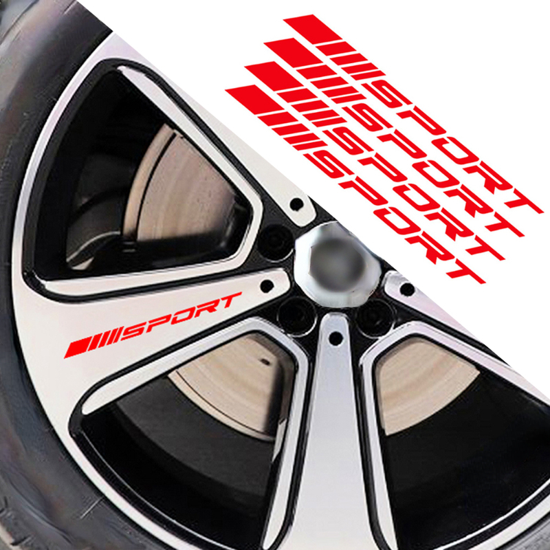 4pcs autocollants de pneus de voiture de sport de course réfléchissants  autocollants de moyeu de roue de jante en alliage étanche - Temu France