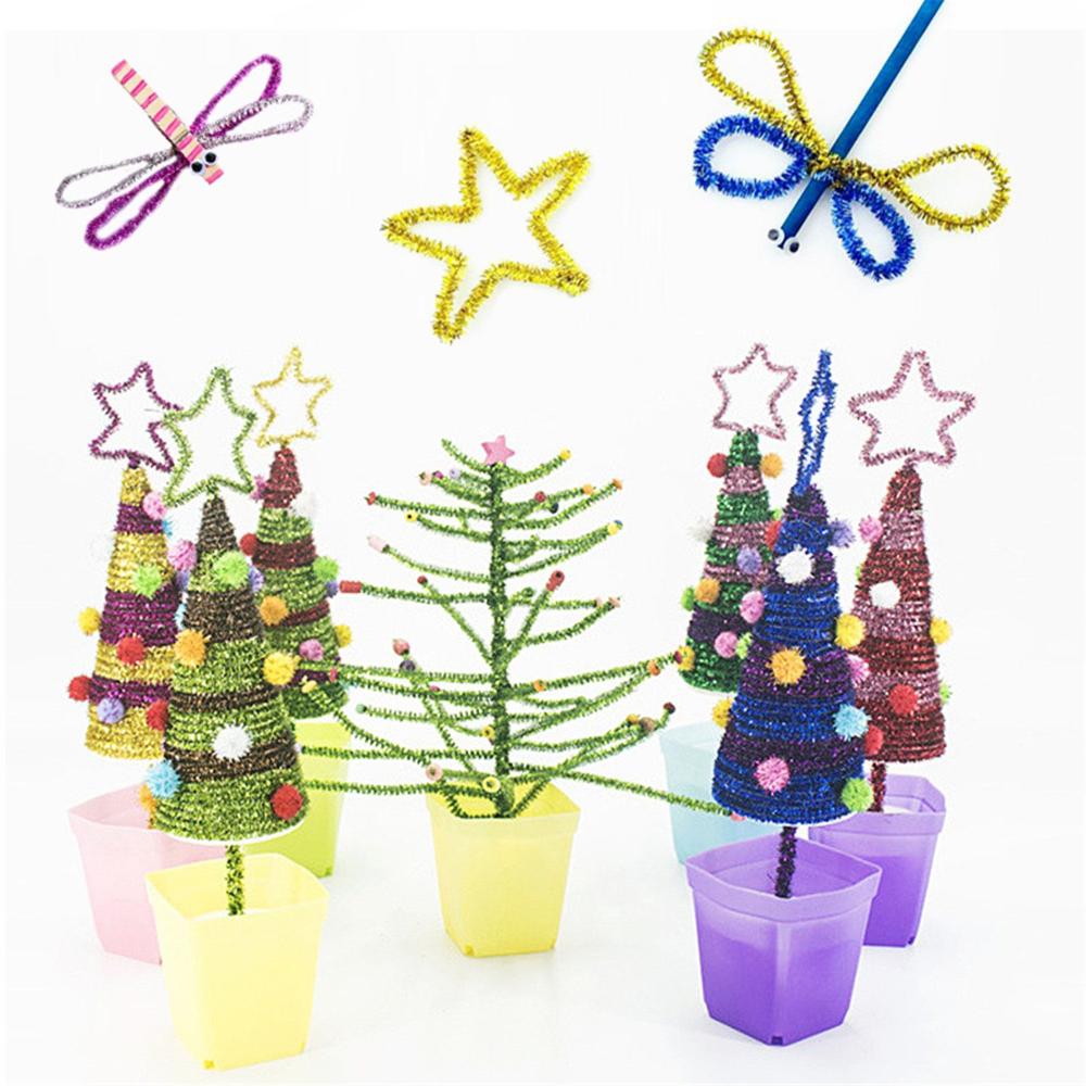 Tinsel Chenille Stems Glitter Pipe Cleaners