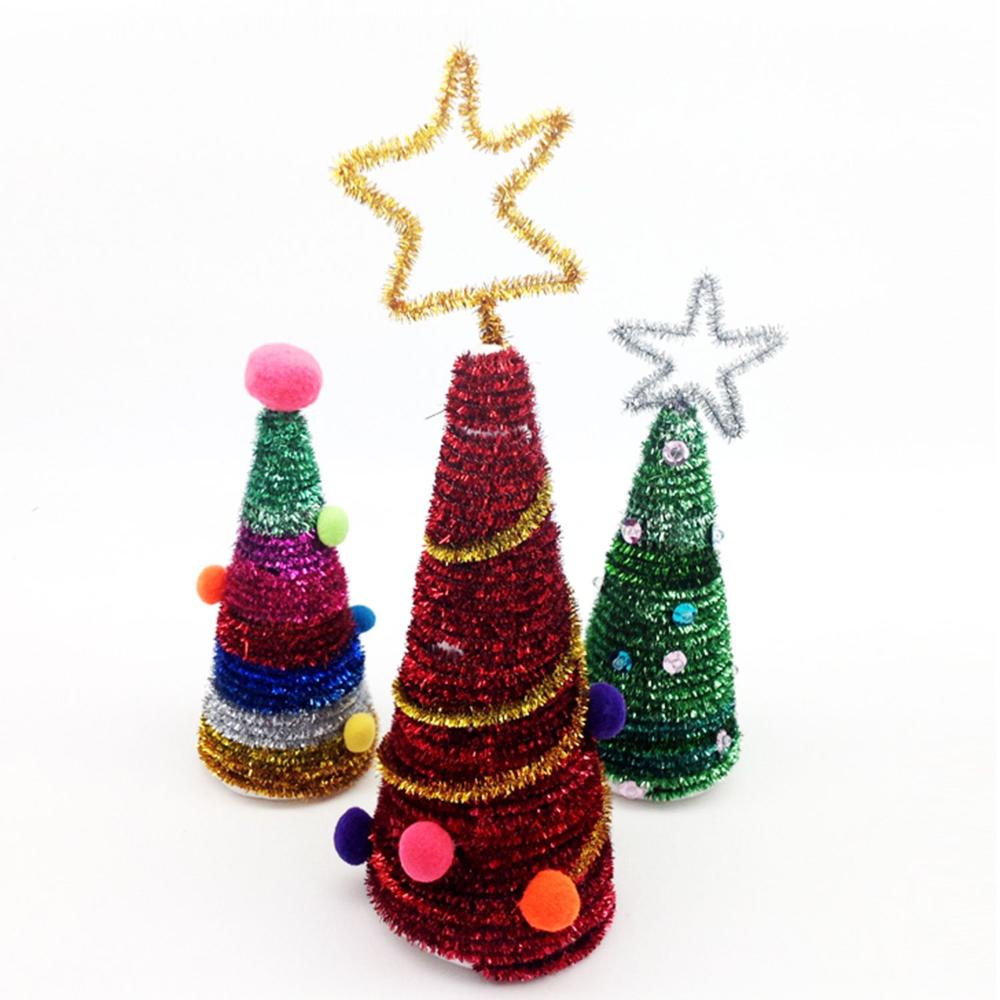 Christmas Glitter Chenille Stems Pipe Cleaners Plush Tinsel - Temu