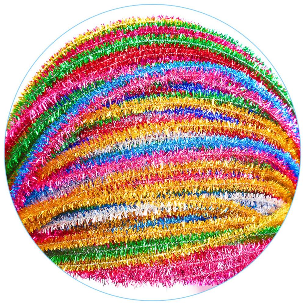 Pipe Cleaners Craft Chenille Stems -Scheam 100 Pcs Glitter Multicolor  Chenille Cleaners, Glitter Pipe Cleaners, DIY Art & Craft Projects, Kids  Fuzzy Sticks Crafts,Sparkle Crafting Colors 