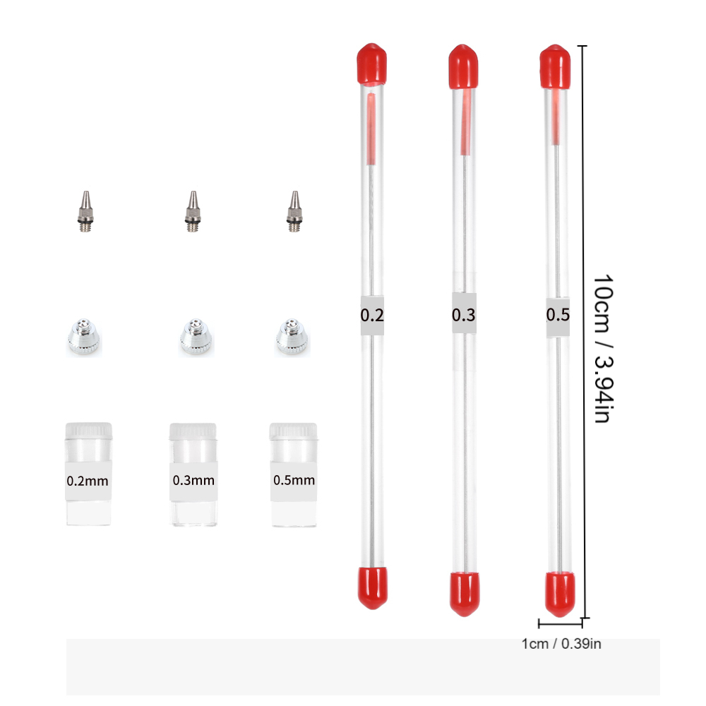 Airbrush Nozzle Needle Spray Gun Spraying Paint Replacement - Temu