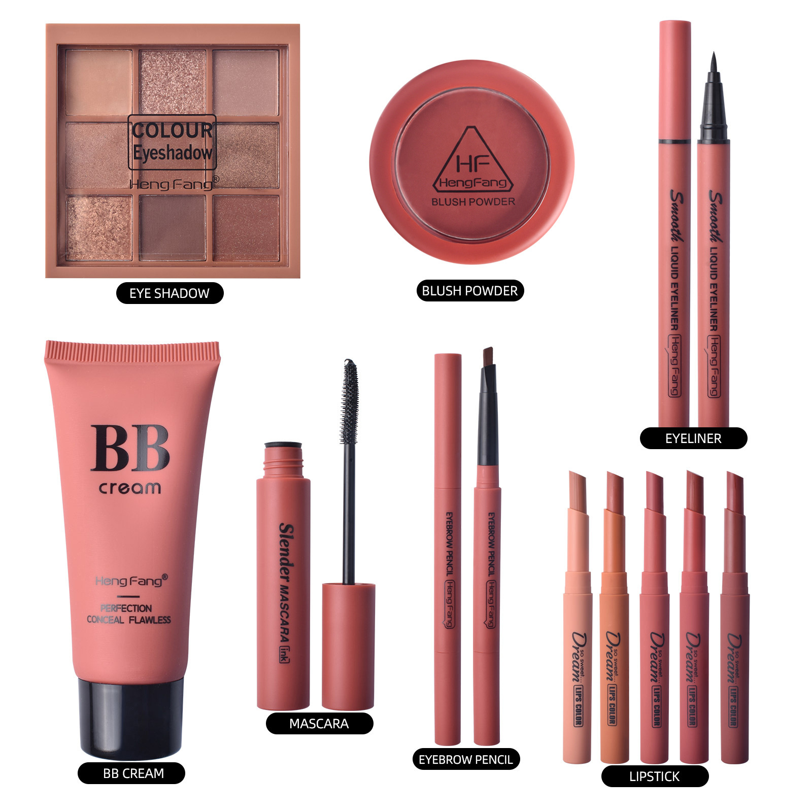 Makeup Kits 11pcs All In One Full Makeup Gift Box Eyeshadow Eyebrow