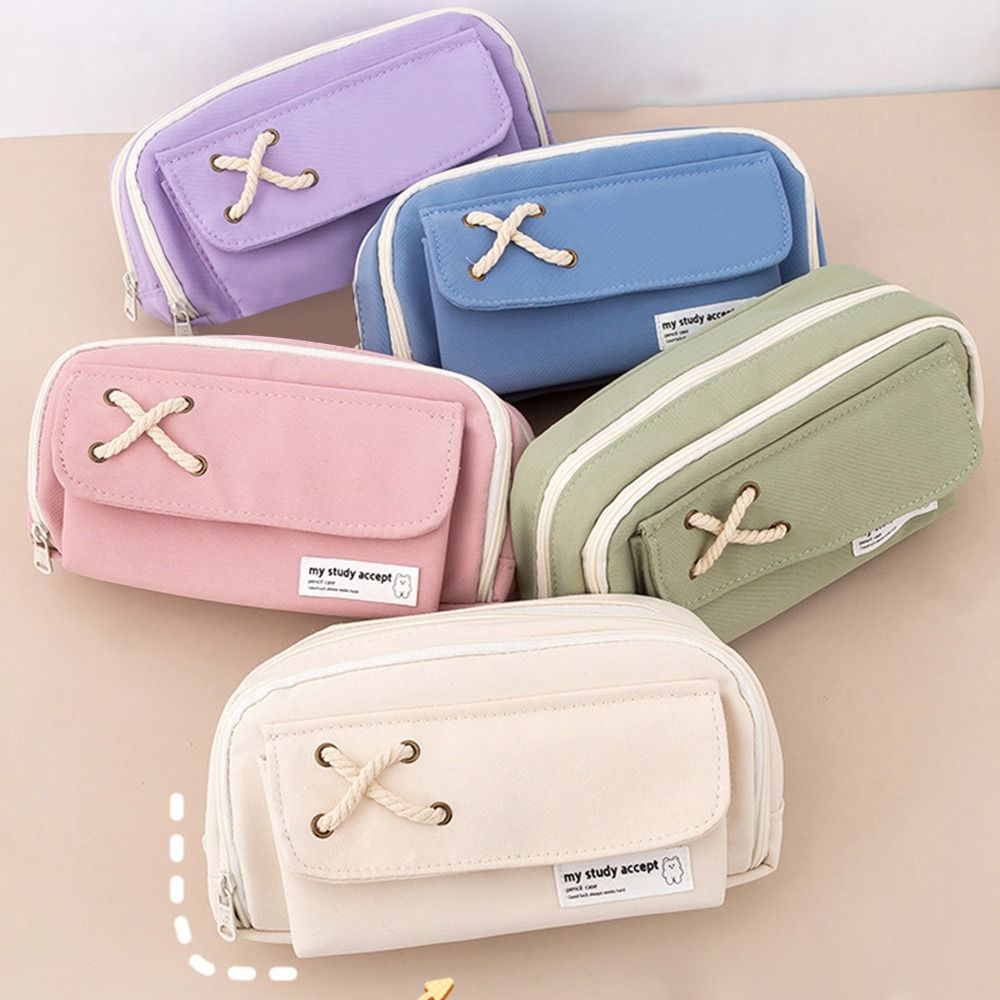 3 Layers Large Capacity Pencil Bag Aesthetic Pencil Pouch School Cases Big  Stationery Bag Zipper Pen Case School Supplies - Temu Philippines