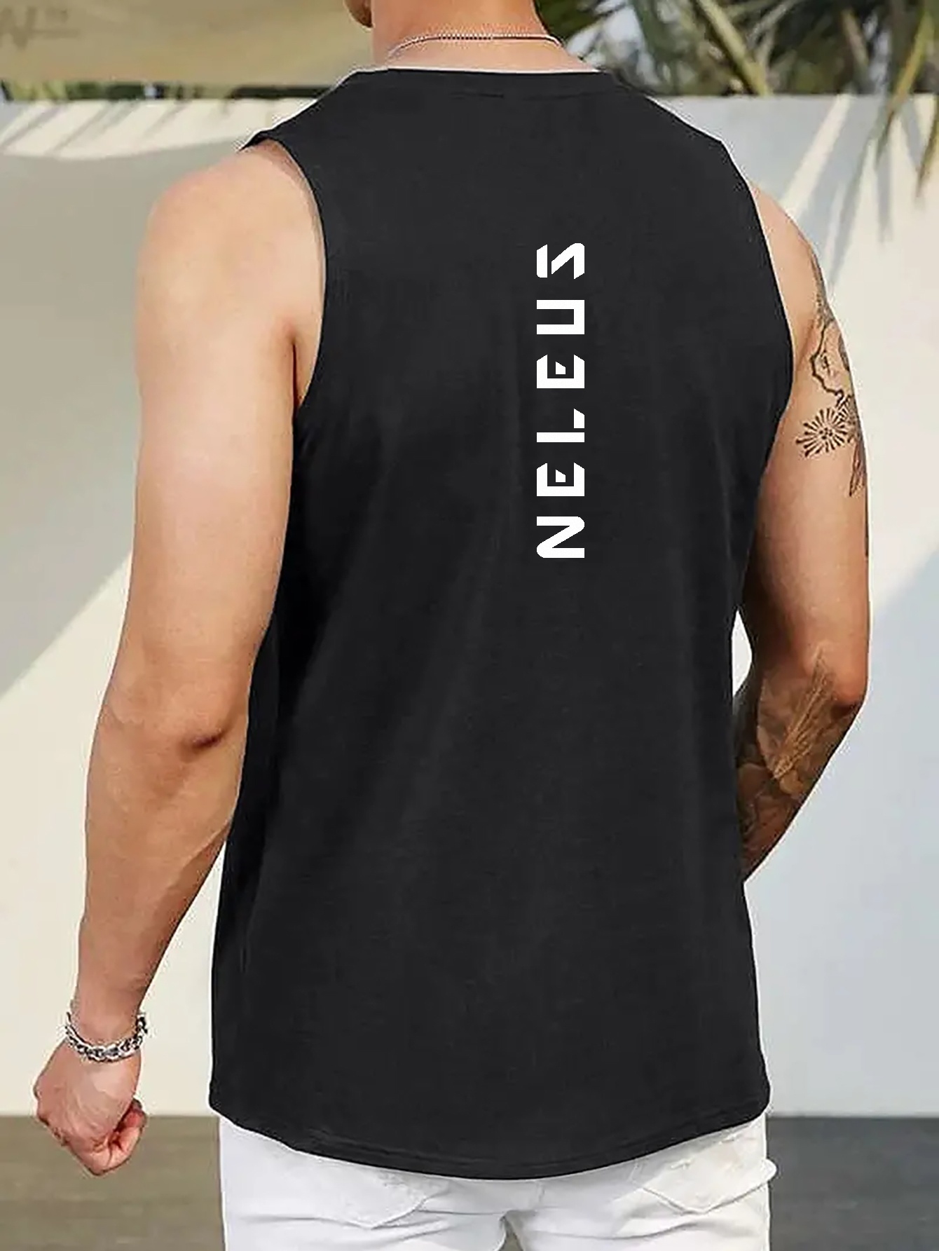 Camiseta Sin Mangas Estilo Hombre Estampado Gráfico neleus - Temu