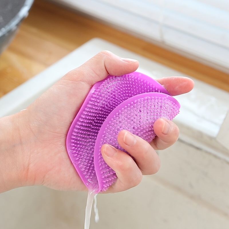 Finger Sleeve Fruit And Vegetable Brush - Temu