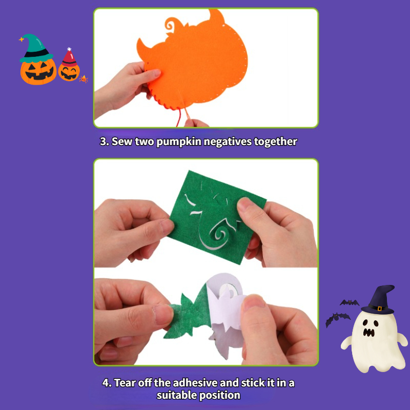 Halloween Pumpkin Bag DIY Craft Kit for Kids