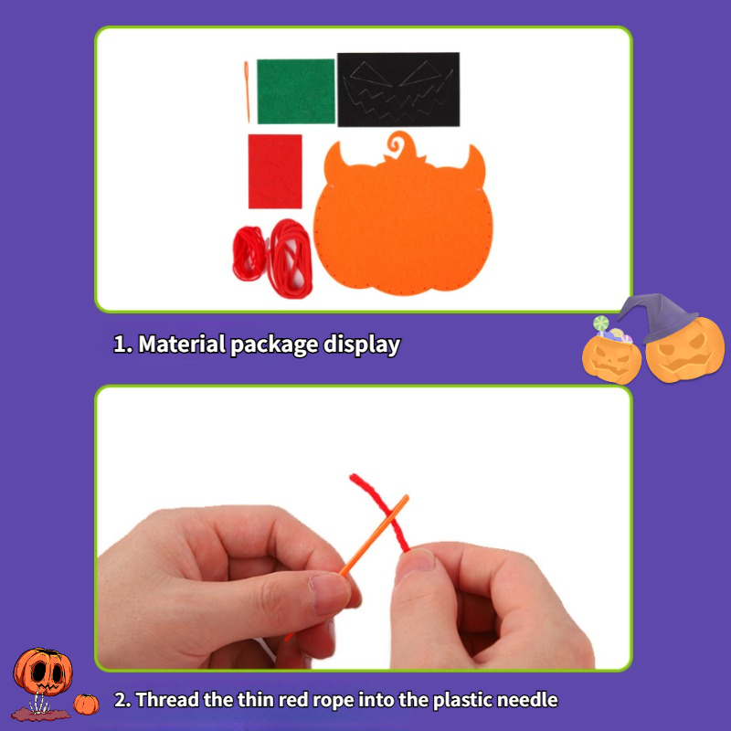 Halloween Pumpkin Bag DIY Craft Kit for Kids