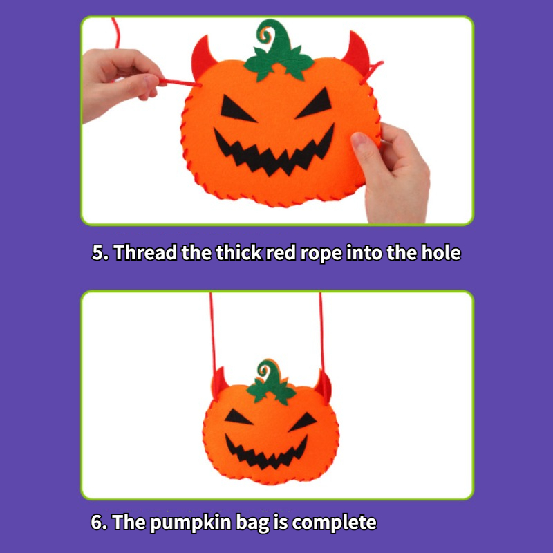 Halloween Pumpkin Bag DIY Craft Kit for Kids