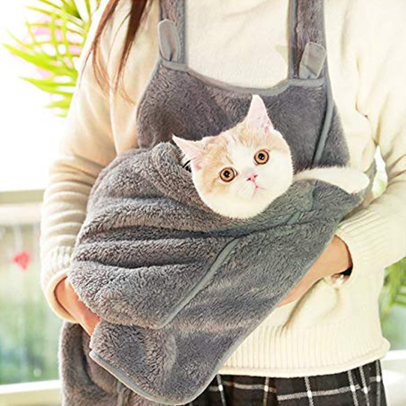 Pet Holder Carrier Apron Cozy Cat Sling Dogs Front Shoulder - Temu