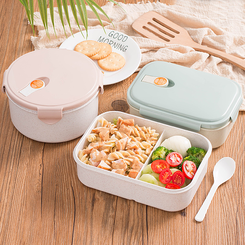 japanese snack box Double Stainless Steel lunch box for kids