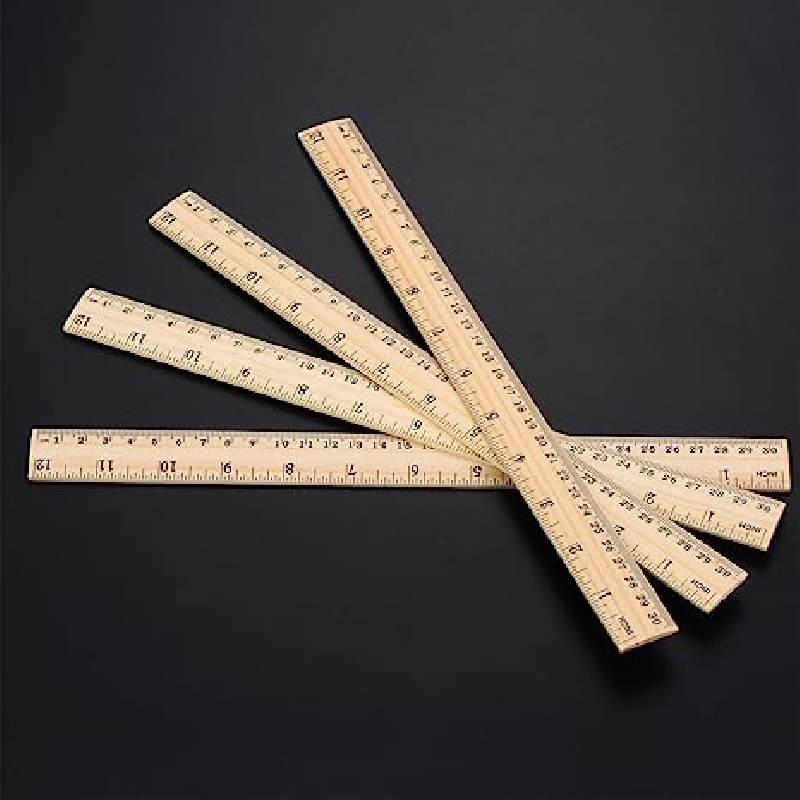 Wooden Ruler Straight Edge Ruler For Kids Back To School - Temu