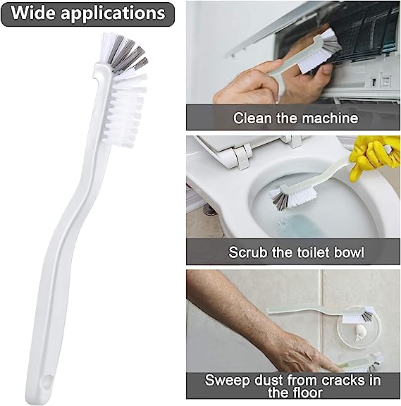 Kokovifyves Home Cleaning Tools 2 Pcs Cleaning Brush Small Stiff Scrub Brush for Cleaning Sink Scrub Brush Bathroom Kitchen Edge Corner Grout Cleaning