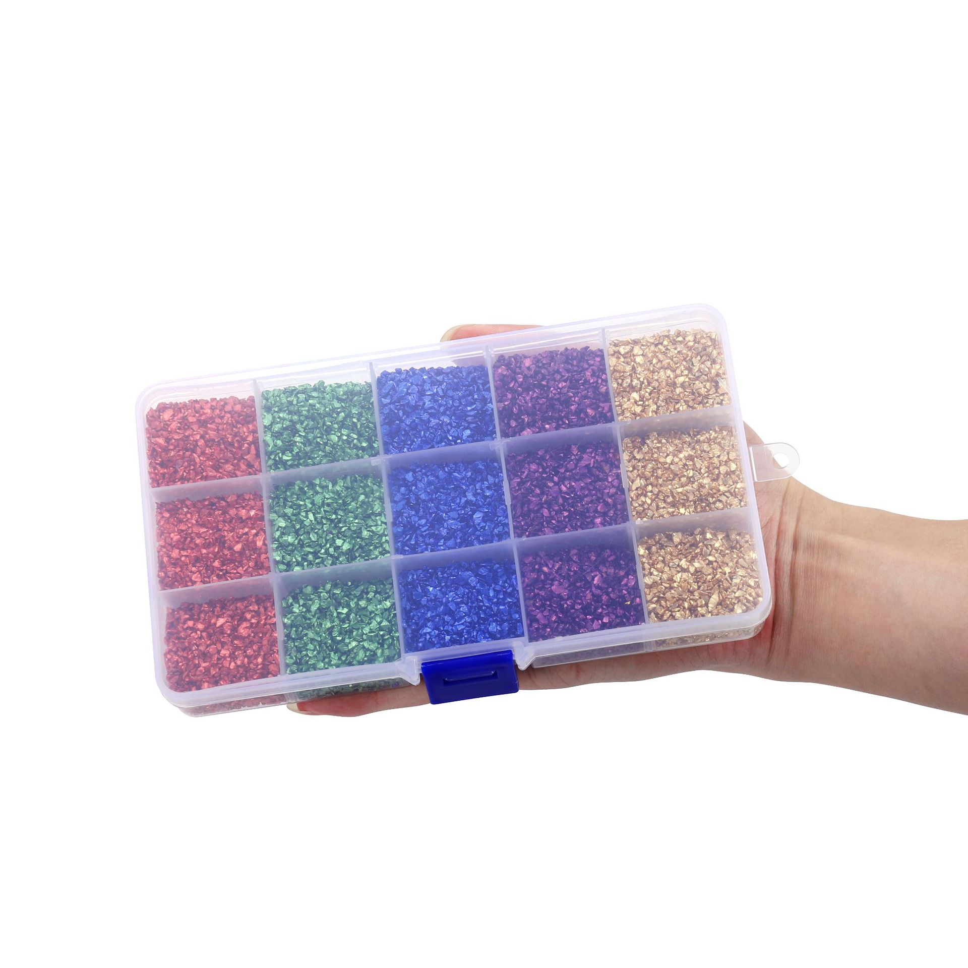 Piedras De Arte De Uñas De Vidrio De Colores Irregulares Embotelladas, 1-2  Mm, Cristales De Decoración Para Manualidades De Resina Diy, Accesorios Para  Pegar, Relleno De Arena Para Decoración De Pintura De