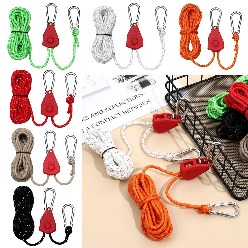 Tendeur à cliquet Cliquet de Corde Cliquet Hanger Poulie Corde(2 PCS),Cordes  à Crochet Cordes