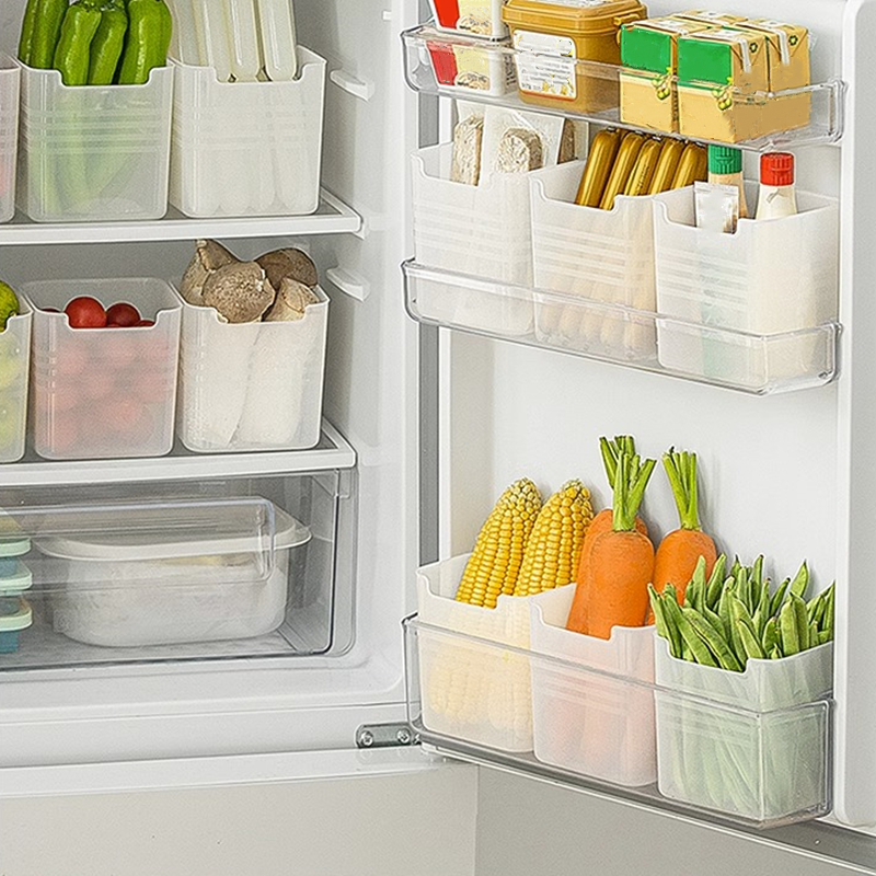 1pc Refrigerator Side Door Storage Box, Food Classification