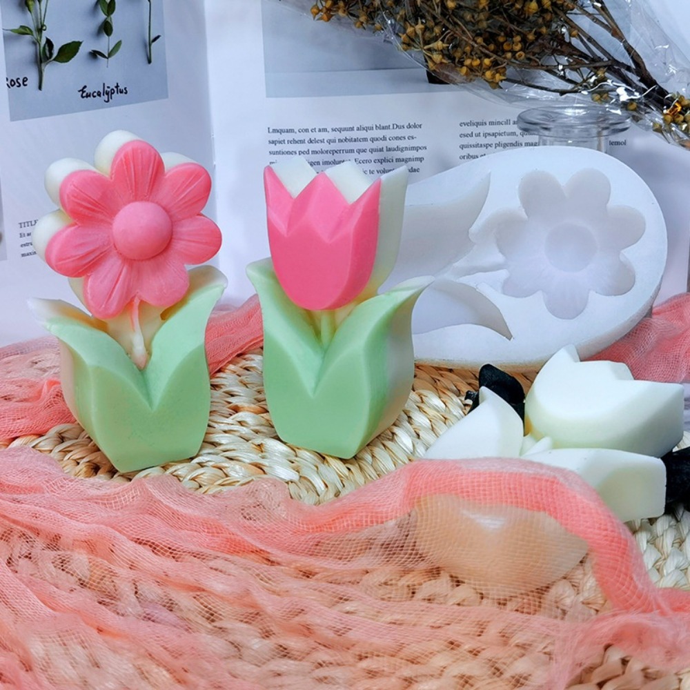 3d Lotus Flower Shape Aromatherapy Candle Mold Plant - Temu